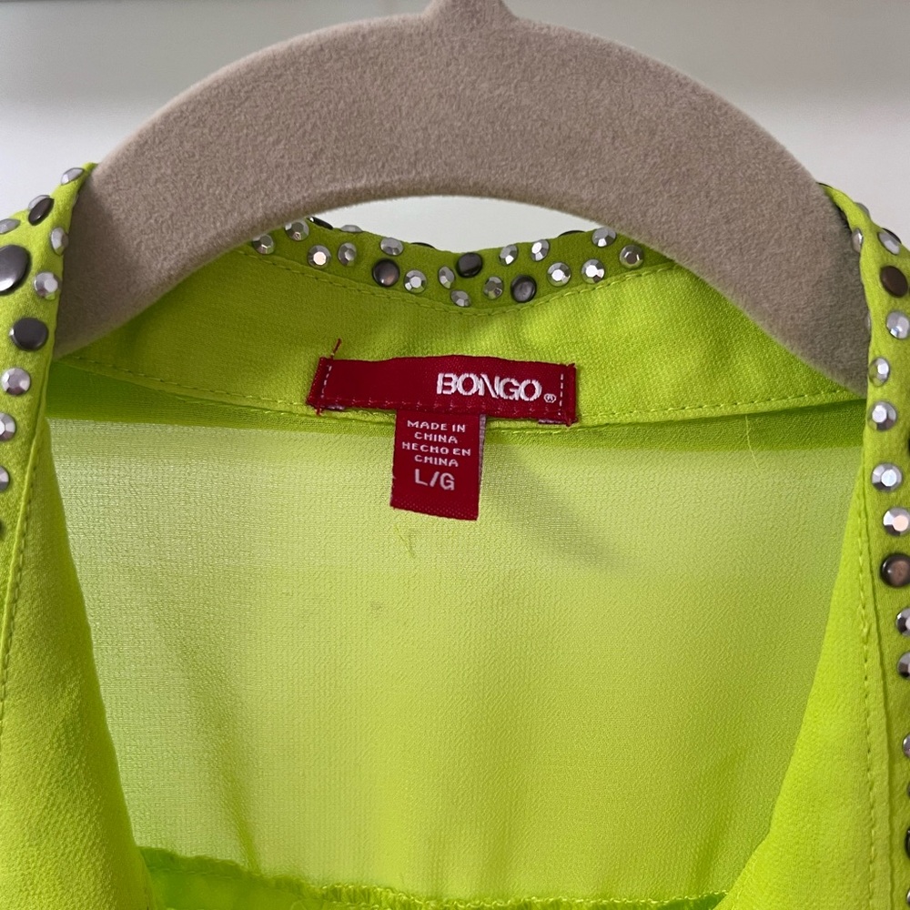 Bongo L Sleeveless Button Down - image 3